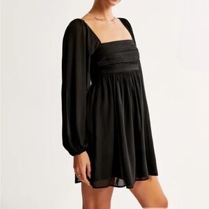 Abercrombie Emerson Balloon Sleeve Mini Dress Size Small